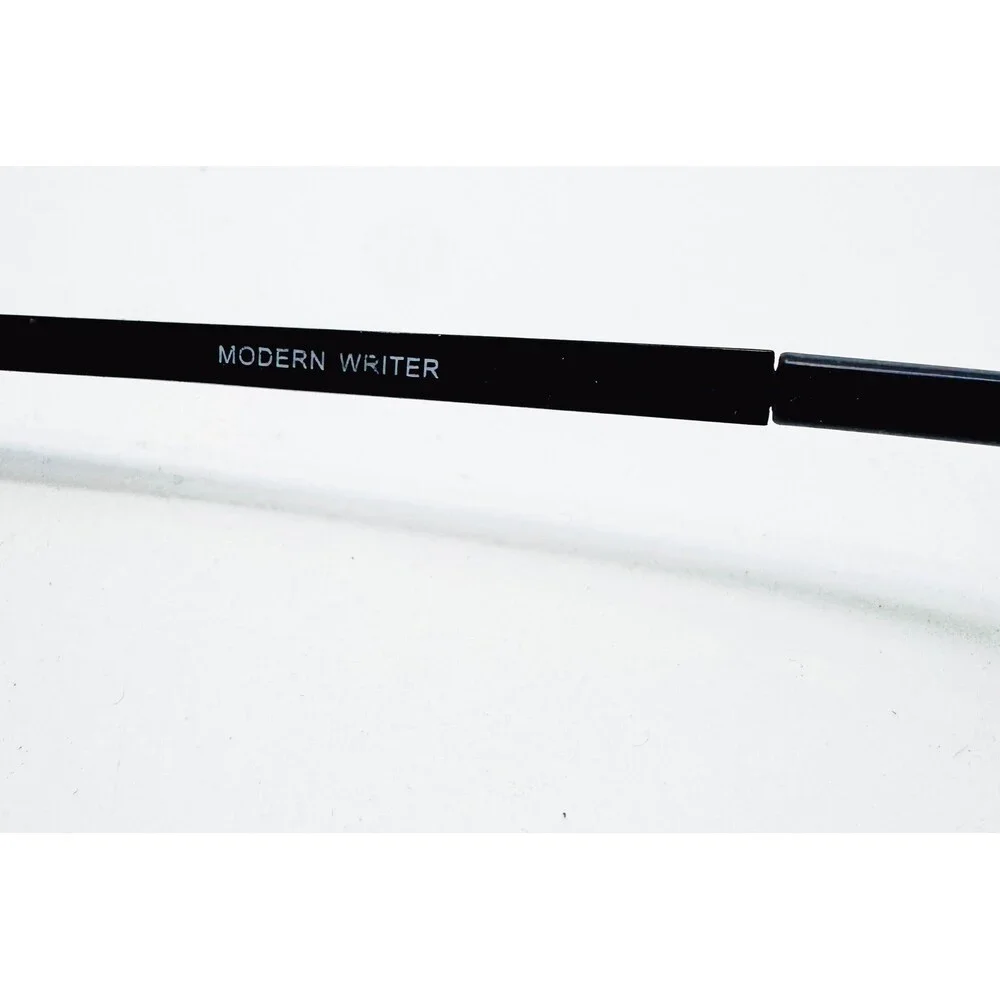 Modern Writer Eyeglasses Frames Mens Black Rectangle 50-18-135